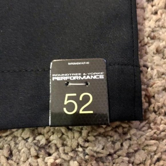 Roundtree Yorke Performance Shorts Big Man 52 Waist NEW Black - Picture 5 of 9